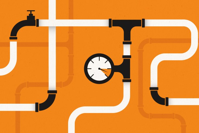 Pipes with a pressure meter