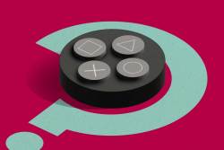 illustration of video game buttons mixed with a question mark