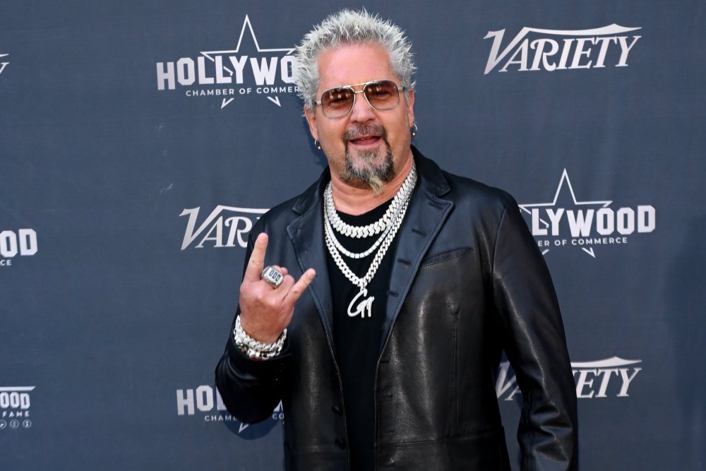 Guy Fieri at the star ceremony where Sammy Hagar is honored with a star on the Hollywood Walk of Fame on April 30, 2024 in Los Angeles, California. (Photo by Michael Buckner/Variety via Getty Images)