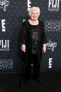 June Squibb at the 30th Annual Critics Choice Awards held at The Barker Hangar on February 7, 2025 in Santa Monica, California.