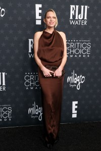 Erin Foster at the 30th Annual Critics Choice Awards held at The Barker Hangar on February 7, 2025 in Santa Monica, California.