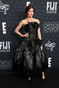 Kathryn Hahn at the 30th Annual Critics Choice Awards held at The Barker Hangar on February 7, 2025 in Santa Monica, California.