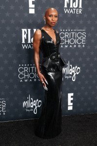 Cynthia Erivo at the 30th Annual Critics Choice Awards held at The Barker Hangar on February 7, 2025 in Santa Monica, California.