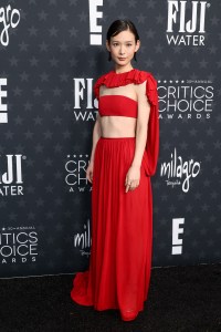 Moeka Hoshi at the 30th Annual Critics Choice Awards held at The Barker Hangar on February 7, 2025 in Santa Monica, California.