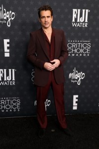 Colin Farrell at the 30th Annual Critics Choice Awards held at The Barker Hangar on February 7, 2025 in Santa Monica, California.