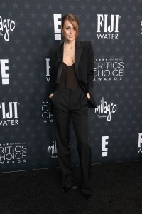 Leila George at the 30th Annual Critics Choice Awards held at The Barker Hangar on February 7, 2025 in Santa Monica, California.