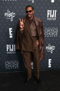 Colman Domingo at the 30th Annual Critics Choice Awards held at The Barker Hangar on February 7, 2025 in Santa Monica, California.
