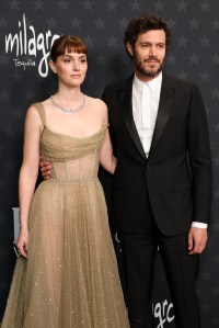 Leighton Meester, Adam Brody at the 30th Annual Critics Choice Awards held at The Barker Hangar on February 7, 2025 in Santa Monica, California.