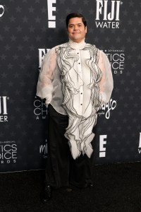 Harvey Guillen at the 30th Annual Critics Choice Awards held at The Barker Hangar on February 7, 2025 in Santa Monica, California.